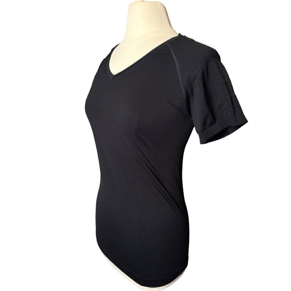 Zella Black Compression Activewear Small Shirt Short Sleeve Gym Workout Running - Picture 3 of 8
